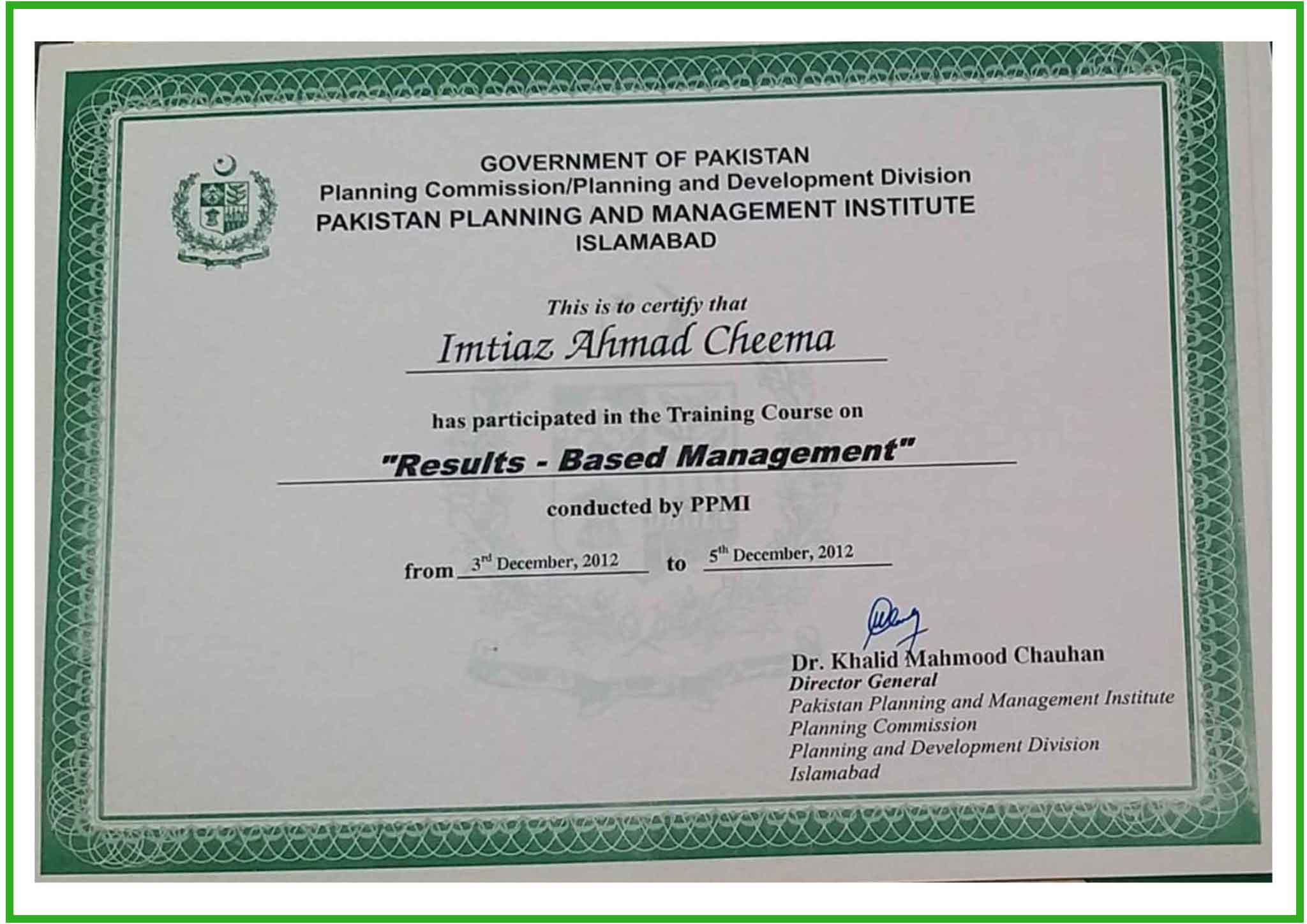 Government of Pakistan Pestinil Certifications 02