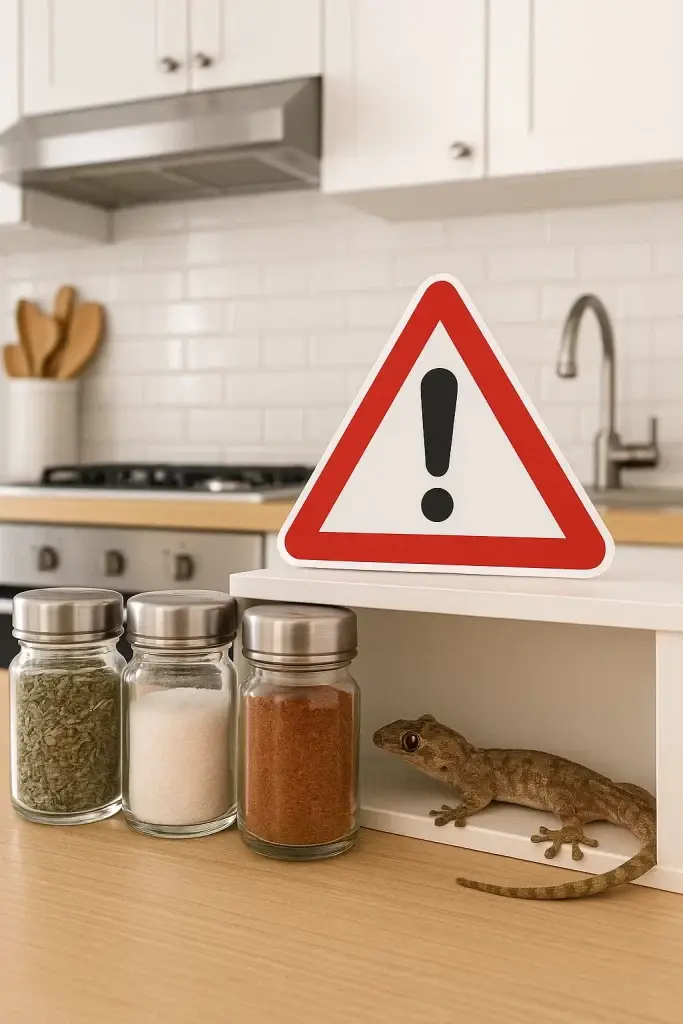 Lizard in Kitchen
